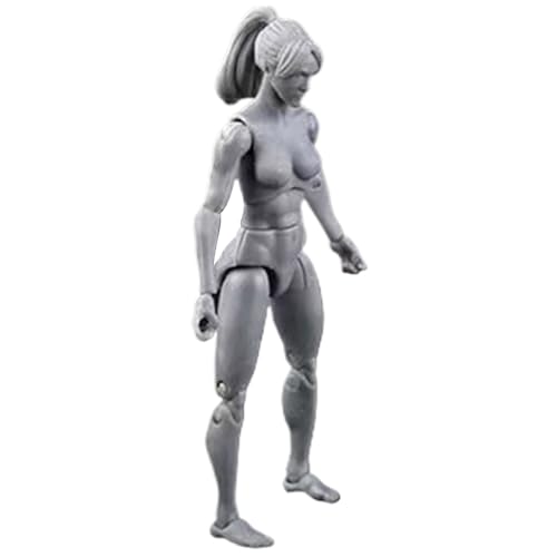 Actionfigur Körper, 4,1 -Zoll -PVC -Leere Action -Figur, DIY poable, Sammlerbetriebsmalerei Zeichnung für Ausstellung, Spiel, Modellierung, Szenenspiel, Grau/Weibchen Actionfigur Körper, 4,1 -Zoll -PVC -Leere Action -Figur, DIY poable, Sammlerbetriebsmalerei Zeichnung für Ausstellung, Spiel, Modellierung, Szenenspiel, Grau/Weibchen von Csafyrt