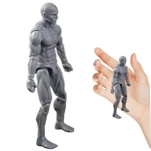Actionfigur Körper, 4,1 -Zoll -PVC -Leere Action -Figur, DIY poable, Sammlerbetriebsmalerei Zeichnung für Ausstellung, Spiel, Modellierung, Szenenspiel, Grau/männlich Actionfigur Körper, 4,1 -Zoll -PVC -Leere Action -Figur, DIY poable, Sammlerbetriebsmalerei Zeichnung für Ausstellung, Spiel, Modellierung, Szenenspiel, Grau/männlich von Csafyrt