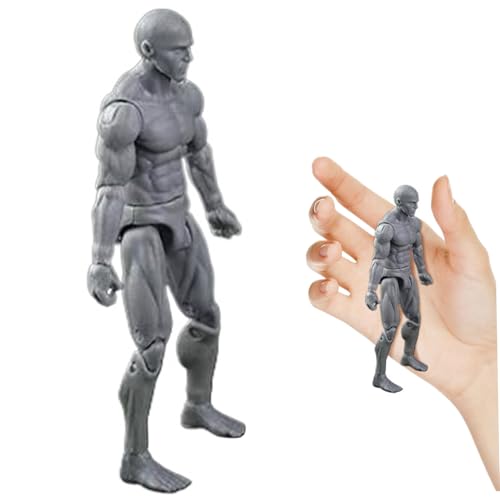 Actionfigur Körper, 4,1 -Zoll -PVC -Leere Action -Figur, DIY poable, Sammlerbetriebsmalerei Zeichnung für Ausstellung, Spiel, Modellierung, Szenenspiel, Grau/männlich Actionfigur Körper, 4,1 -Zoll -PVC -Leere Action -Figur, DIY poable, Sammlerbetriebsmalerei Zeichnung für Ausstellung, Spiel, Modellierung, Szenenspiel, Grau/männlich von Csafyrt