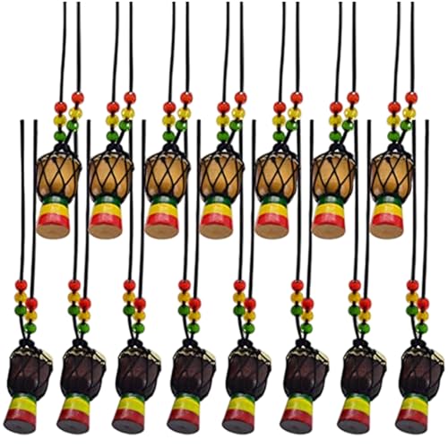 Csafyrt 15pcs afrikanische Halskette 2x1 Zoll 2 Farb Holz Klassische Mini -Drum -Anhänger kreative Geschenke für Kinder Erwachsene Partyzubehör Schule Csafyrt 15pcs afrikanische Halskette 2x1 Zoll 2 Farb Holz Klassische Mini -Drum -Anhänger kreative Geschenke für Kinder Erwachsene Partyzubehör Schule von Csafyrt