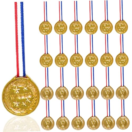 Csafyrt Goldmedaillen für Kinder, 24 Prozent Plastiksieger Medaillen, 1,5x1,7 Zoll 1. Platz mit Riemen, Auszeichnung für Sport, Wettbewerbe, Party Csafyrt Goldmedaillen für Kinder, 24 Prozent Plastiksieger Medaillen, 1,5x1,7 Zoll 1. Platz mit Riemen, Auszeichnung für Sport, Wettbewerbe, Party von Csafyrt