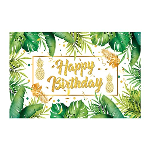 Csafyrt Palm Geburtstagdekorationen Tropische Party Banner Dekorationen Hawaiian Luau Geburtstagsfeier Hintergrund Jungle Green Gold Blätter Csafyrt Palm Geburtstagdekorationen Tropische Party Banner Dekorationen Hawaiian Luau Geburtstagsfeier Hintergrund Jungle Green Gold Blätter von Csafyrt