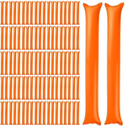 Csafyrt Thunder Sticks 100 PCs Boom Stick aufblasbare Spirit Sticks Cheerleading Plastic Boom Stick Geräuschhersteller für Sportveranstaltungen Tanz Basketball Fußball Orange Csafyrt Thunder Sticks 100 PCs Boom Stick aufblasbare Spirit Sticks Cheerleading Plastic Boom Stick Geräuschhersteller für Sportveranstaltungen Tanz Basketball Fußball Orange von Csafyrt