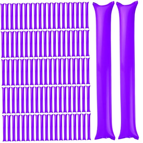 Csafyrt Thunder Sticks 100 PCs Boom Stick aufblasbare Spirit Sticks Cheerleading Plastic Boom Stick Lärmmacher für Sportveranstaltungen Tanz Basketball Fußball Purple Csafyrt Thunder Sticks 100 PCs Boom Stick aufblasbare Spirit Sticks Cheerleading Plastic Boom Stick Lärmmacher für Sportveranstaltungen Tanz Basketball Fußball Purple von Csafyrt