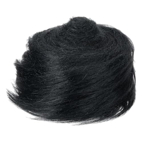 Flauschige Stoffverkleidung 5ft Weihnachten DIY Fauxpelzverkleidung für Kostüme Dekorationen Weiche Fuzzy -Stoffkante (schwarz) von Csafyrt