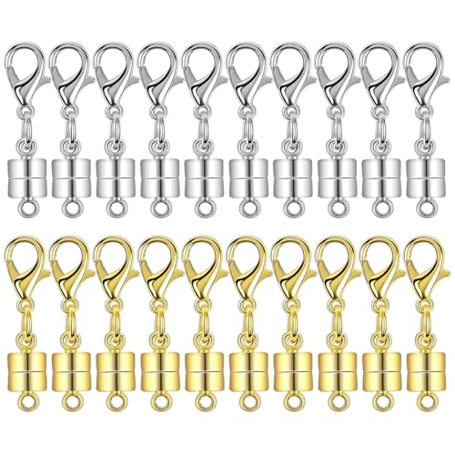 Magnetische Halskette Verschluss 20pcs Gold- und Silberschmuck Verschlüsse und Verschlüsse für Halsketten Armband -Kochketten -Schmuck Schmuck DIY -Handwerk von Csafyrt