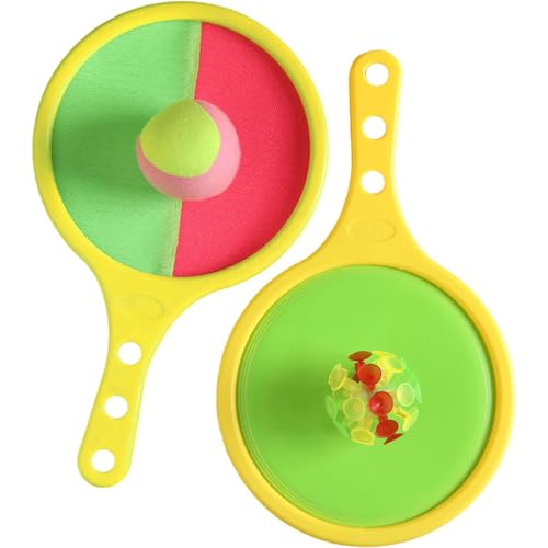 Toss and Catch Ball Set Hand Eye & Balance Training Toss and Catch -Spiel umfasst 2 Schläger, 1 Soft & 1 Saugball Interactive Developmental Outdoor -Spielzeug für Strand, Hof Toss and Catch Ball Set Hand Eye & Balance Training Toss and Catch -Spiel umfasst 2 Schläger, 1 Soft & 1 Saugball Interactive Developmental Outdoor -Spielzeug für Strand, Hof von Csafyrt