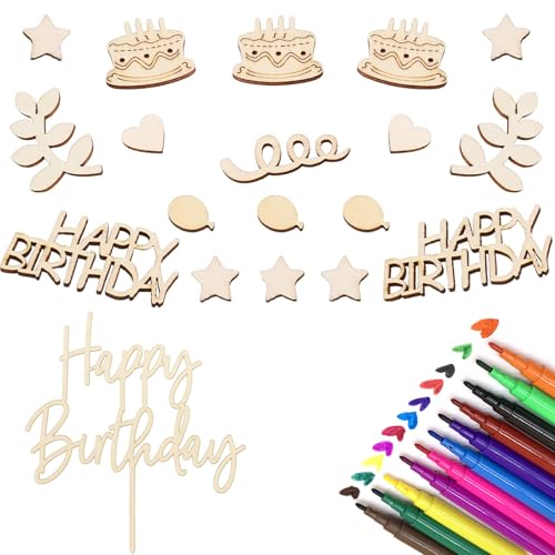 113 Stück Geburtstagsdeko, Holz Streudeko Geburtstag Deko, Tischdeko Geburtstag Mann Frauen, Konfetti Deko zum Geburtstag Jubiläen, Geburtstage, Partys, Tischdeko (40. geburtstag) von Csirnto