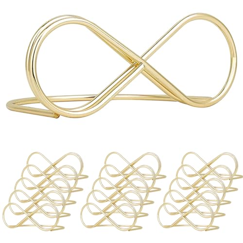 Csirnto 15 Stück Hochzeit Tischkartenhalter, Gold Metall Kartenhalter Tisch, Menükartenhalter, Kartenhalter Hochzeit, Fotohalter für Hochzeit Party Geburtstag Büro Csirnto 15 Stück Hochzeit Tischkartenhalter, Gold Metall Kartenhalter Tisch, Menükartenhalter, Kartenhalter Hochzeit, Fotohalter für Hochzeit Party Geburtstag Büro von Csirnto