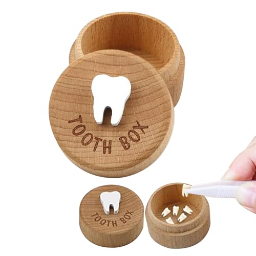 Csirnto Zahndose Milchzähne Mädchen, Milchzahndose aus Holz, Zahndose Milchzähne Jungen, zahnbox für milchzähne junge mädchen - Zahndose Milchzähne als Erinnerung an die ersten Zähnchen Csirnto Zahndose Milchzähne Mädchen, Milchzahndose aus Holz, Zahndose Milchzähne Jungen, zahnbox für milchzähne junge mädchen - Zahndose Milchzähne als Erinnerung an die ersten Zähnchen von Csirnto
