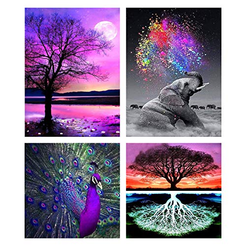 Cskunxia 5D DIY Diamant Painting Bilder groß,Full Drill für Erwachsene und Kinder,4 Packing,Dekoration für Home Wall… Cskunxia 5D DIY Diamant Painting Bilder groß,Full Drill für Erwachsene und Kinder,4 Packing,Dekoration für Home Wall… von Cskunxia