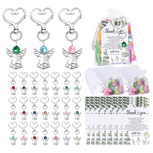Csnbfiop 24 Stück Schlüsselbund Kits Hochzeitskommunionen Bestätigung Geschenk Herzform Wing Key Holder Für Kreatives Projekt Csnbfiop 24 Stück Schlüsselbund Kits Hochzeitskommunionen Bestätigung Geschenk Herzform Wing Key Holder Für Kreatives Projekt von Csnbfiop