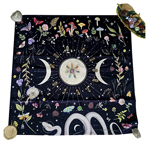 Csnbfiop Altartuch Tarotkarten Tischdecke Quadratisch Heidnisch Spirituell Himmlisch Decktuch Astrologie Wahrsagerei rutschfeste Matte Csnbfiop Altartuch Tarotkarten Tischdecke Quadratisch Heidnisch Spirituell Himmlisch Decktuch Astrologie Wahrsagerei rutschfeste Matte von Csnbfiop