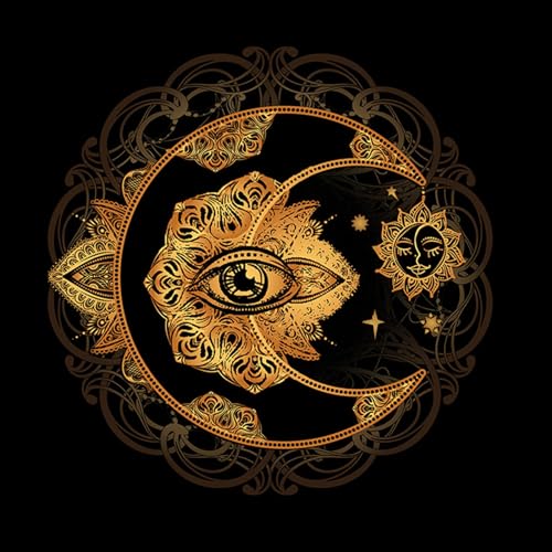 Csnbfiop Quadratisches Biber Tarot Tuch Brettspiel Pad Astrologische Orakel Tischdecke Kartenmatte Wahrsagerei Tischdecke von Csnbfiop