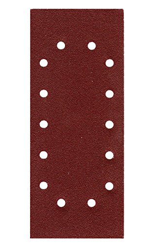 50er Pack Schleifpapier Schleifblatt 115 x 280mm 14 Loch Körnung 40-180 Schwingschleifer (115x280mm K = 80) von Ct&t Industrie
