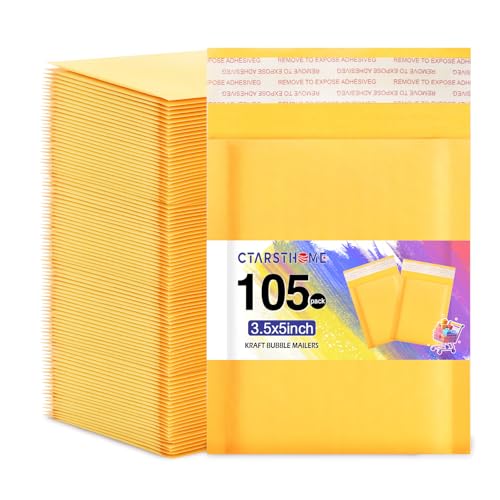 Luftpolster-Versandtaschen aus Kraftpapier, gepolstert, 3,5 x 5 - 105 Stück Luftpolster-Versandtaschen aus Kraftpapier, gepolstert, 3,5 x 5 - 105 Stück von Ctarsthome