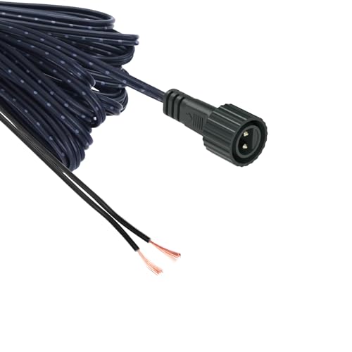 Ersatz-LED-Stromkabel für CZJUTAI LED-Leistungstransformatoren, wasserdicht, Schraubentyp DC 2-poliger Stecker, 3 m von Cube-LED