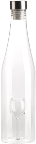 Cucina di Modena Flasche mit Hohlraum: Geschenkflasche mit Kunststoffkorken (Geschenkflasche mit Hohlraum, Flasche mit Deckel, Geschenkpapier) von Cucina di Modena