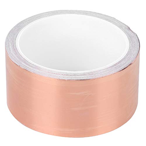 CUFAEE -Kupferfolienklebeband, elektrische Singleconductor -Schild -Leitfähigkeit für Gitarre, Kunsthandwerk, elektrische Reparaturen und Erdung (10M) von Cufaee