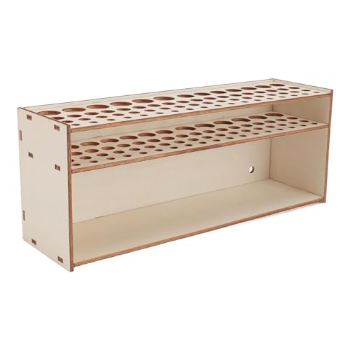 Cufaee Pinselhalter, 67 Löcher Pappelholz Pinselpinsel, Wandmontierbar abnehmbares Haltestange für Stifte, Pinsel, farbige Stifte, Markierungen Cufaee Pinselhalter, 67 Löcher Pappelholz Pinselpinsel, Wandmontierbar abnehmbares Haltestange für Stifte, Pinsel, farbige Stifte, Markierungen von Cufaee