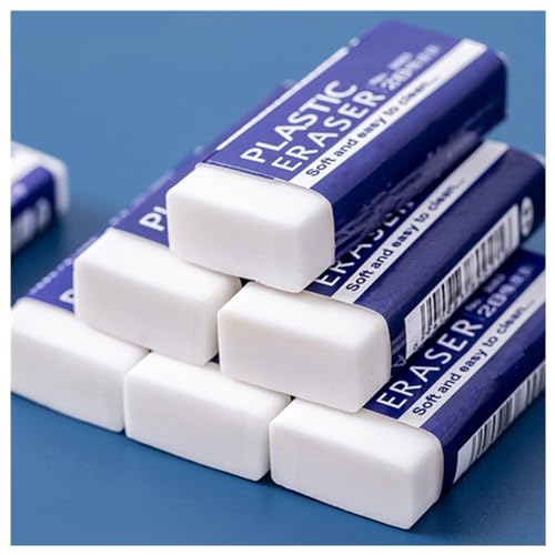 CuiCanfla 30 Stück 2B Radiergummi Weich, Einfachheit Radierer, Radiergummi, Radiergummi Weiß für Schule, Skizzen, Künsten, Gemälden CuiCanfla 30 Stück 2B Radiergummi Weich, Einfachheit Radierer, Radiergummi, Radiergummi Weiß für Schule, Skizzen, Künsten, Gemälden von CuiCanfla