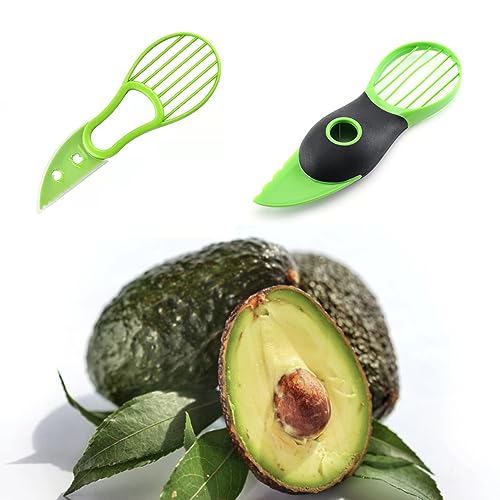 CuiCanfla Avocado-Schneider, Schäler und Öffner, 3-in-1, 2 Stück Avocado-Fruchtfleischtrenner, zum Schälen und Entbeinen, Grün CuiCanfla Avocado-Schneider, Schäler und Öffner, 3-in-1, 2 Stück Avocado-Fruchtfleischtrenner, zum Schälen und Entbeinen, Grün von CuiCanfla