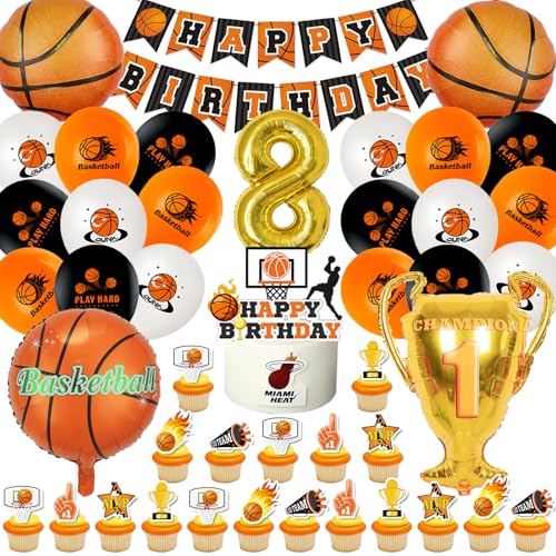 Basketball Kindergeburtstag Luftballons 52 Stück, Basketball Deko Geburtstag 8 Jahre,Basketball Geburtstagsparty Ballon Helium,Basketball Thema Geburtstagsdeko für Jungen Mädchen Basketball Kindergeburtstag Luftballons 52 Stück, Basketball Deko Geburtstag 8 Jahre,Basketball Geburtstagsparty Ballon Helium,Basketball Thema Geburtstagsdeko für Jungen Mädchen von Cuidongsheng