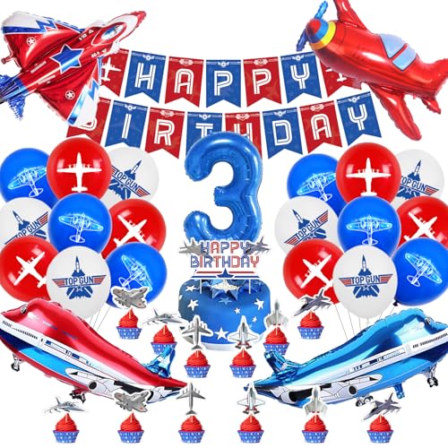 Flugzeug Geburtstag Deko 3 Jahre,Flugzeug Ballons Geburtstag 52 Stück,Flugzeug Jungen Mädchen Geburtstag Luftballons,Kindergeburtstag Party Deko mit Banner Tortendeko,Airplane Folienballon Set Flugzeug Geburtstag Deko 3 Jahre,Flugzeug Ballons Geburtstag 52 Stück,Flugzeug Jungen Mädchen Geburtstag Luftballons,Kindergeburtstag Party Deko mit Banner Tortendeko,Airplane Folienballon Set von Cuidongsheng