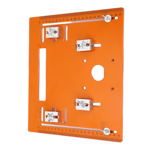 Cuifati Kreisförmige Sägen-Basisplatte, 0-19 Cm Schneidbereich Sturdy PU Clear Skala-Marke Routertisch Insertingplatte für Holzbearbeitung von Cuifati