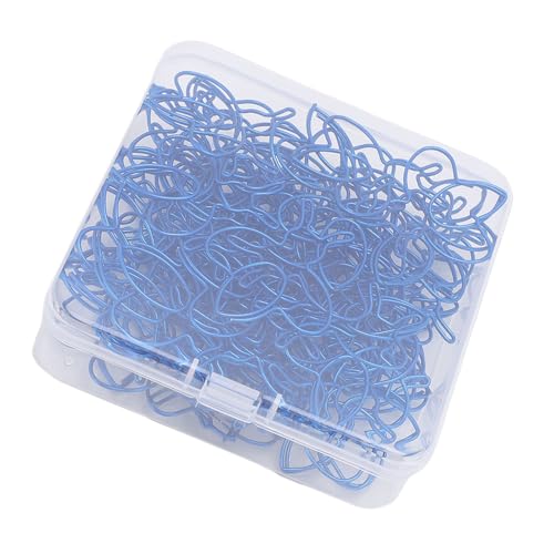 Cuifati Paperclip -Set, Multifunktionale Bienen -verdrängte Papierclips Eisen 80pcs Niedlich für Sammelalbenkalenderdateien (BLUE) von Cuifati