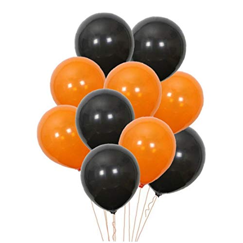 Halloween Balloons Dekorationen 10Pcs / Set 10 Zoll Schwarz Orange Latexballons Für Halloween-Party-Geburtstag Supplies von Culer