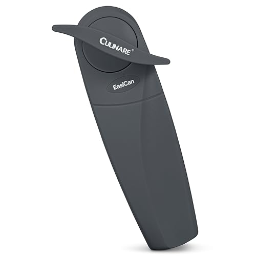 Culinare Easican Dosenöffner, grau, Kunststoff/Edelstahl, manueller Dosenöffner, sichere Deckelentfernung, bequemer Griff von Culinare