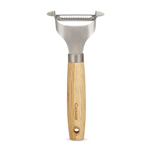 Culinare Naturals Julienne-Schäler, Edelstahl mit Griff aus natürlichem Bambus, 35cm, Schäler mit Julienne-Funktion für Gemüse, Obst und Käse, C70007 Culinare Naturals Julienne-Schäler, Edelstahl mit Griff aus natürlichem Bambus, 35cm, Schäler mit Julienne-Funktion für Gemüse, Obst und Käse, C70007 von Culinare