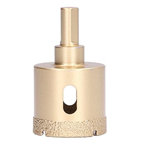 Culnflun Diamantbohrer, gelöteter Kern, Lochsäge, Hohlschneider, professioneller, robuster, diamantbeschichteter Lochsägen-Bit für Glas, Fliesen, Granit, Marmor, Porzellan, (38 mm) von Culnflun
