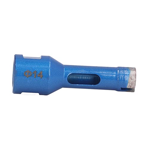 Culnflun Diamond Drill Bit, M14 Weibliche Faden -Faden Sintered Loch Öffner Fliesen Steine ​​Marmorbeton Lochsägen Blaues Handbohrwerkzeug für Marmorgranit und andere (14mm) von Culnflun