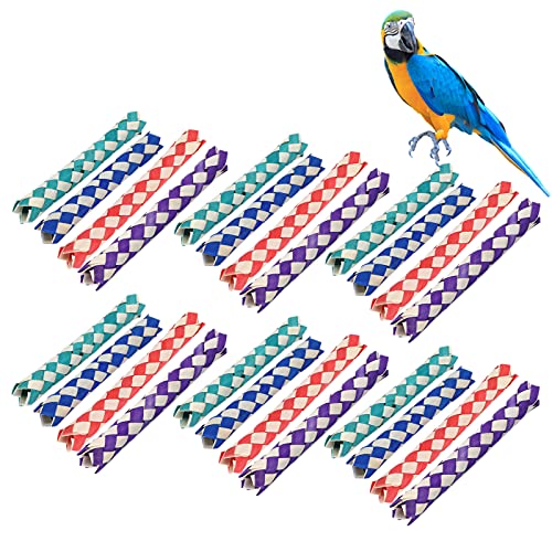 Culnflun Finger -Fallen Bambus Chinese Vogelkauen Spielzeug 24PCs natürlich sichere Nicht -Toxics -DIY -Futter -Puzzle -Zubehör für Papageien Kinderpartys von Culnflun