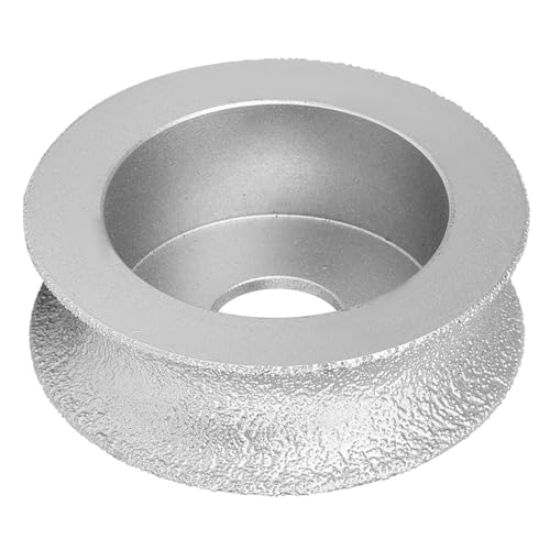 Culnflun Gelötete Diamant-Schleifscheibe, 7,3 cm, konkaves Schleifwerkzeug für Stein, Keramik, Glas, Marmor, Granit, Winkelschleifer-Aufsatz, Trocken- und Nassanwendung (Konkaves Schleifrad 2.0) von Culnflun