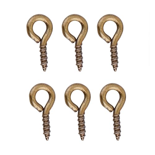 Culnflun Legierungstifte, 200pcs 0,4 x 0,8 cm 3 Color Eyepine Eye Haken Schraube Augenwäsche -Stifte für Schmuck, Bastel DIY Harzholz zu machen. (Bronze) von Culnflun