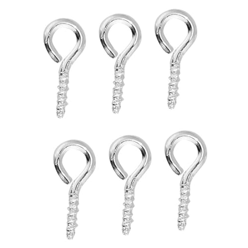 Culnflun Legierungstifte, 200pcs 0,4 x 0,8 cm 3 Color Eyepine Eye Haken Schraube Augenwäsche -Stifte für Schmuck, Bastel DIY Harzholz zu machen. (Silber) von Culnflun