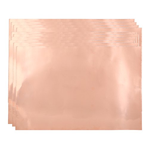 Culnflun Leitfähiges Kupferband für Gitarren -EMI -Schild, 10pcs Starke Klebstoff Display -Haushaltsgeräte Schweißen Kunsthandwerksdekoration Slug Snail Barrier Control 30x22,5 cm von Culnflun