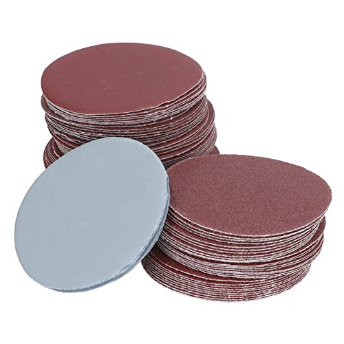 Culnflun -Oxid -Schleiferscheiben, 100 Stück Schleifpapier runde Schleifscheiben Aluminium 3 Zoll 80 bis 3000 Grit Metallholz und Jade polieren dauerhafte Wärme -Schleifpads von Culnflun