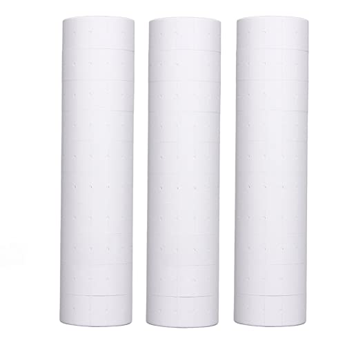 Culnflun -Preisaufkleber 3 Röhren Preisbezeichnung 15000pcs Single Row Price Gun Tag 21x12mm für M5500 MX5500 (Weiß) von Culnflun