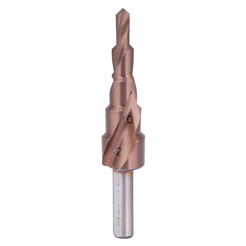 Culnflun Stiefmaschinenbohrer Bit Kobalt Beschichtung Hochgeschwindigkeit Stahl M35 Dreiecks Shank Loch Eröffnungswerkzeug für Edelstahlholz Aluminiumlegierung PVC-Board 4-12 4-20 (4-12 (Step 5)) von Culnflun