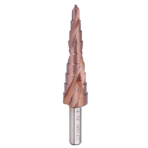 Culnflun Stiefmaschinenbohrer Bit Kobalt Beschichtung Hochgeschwindigkeit Stahl M35 Dreiecks Shank Loch Eröffnungswerkzeug für Edelstahlholz Aluminiumlegierung PVC-Board 4-12 4-20 (4-12 (Step 9)) von Culnflun