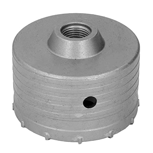 Culnflun Wandlochsäge, 100 mm, Hartmetall-Betonlochöffner, schnelle Bohrgeschwindigkeit, für die Installation von Klimaanlagen, Silber von Culnflun
