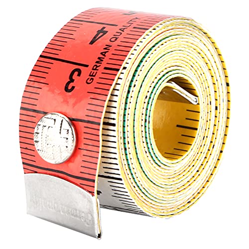 Culnflun Weiche Maßband Messen Sie Doppelkörperkörpernähte 60 cm (150 cm) Weiche Maßband Messen Sie Kunststoff Farmed verdeckter Schnalle Lineal für Stoffnähen Schneidertuch strick von Culnflun