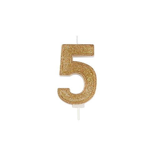 CULPITT Sparkle Zahlenkerzen für Kuchen & Cupcakes, einzelne Zahlen von 0-9, Sagen Sie Happy Birthday mit diesen Kerzenwunderkerzen, feiern Sie Geburtstage & Jubiläen mit Flair - Gold 5 CULPITT Sparkle Zahlenkerzen für Kuchen & Cupcakes, einzelne Zahlen von 0-9, Sagen Sie Happy Birthday mit diesen Kerzenwunderkerzen, feiern Sie Geburtstage & Jubiläen mit Flair - Gold 5 von Culpitt