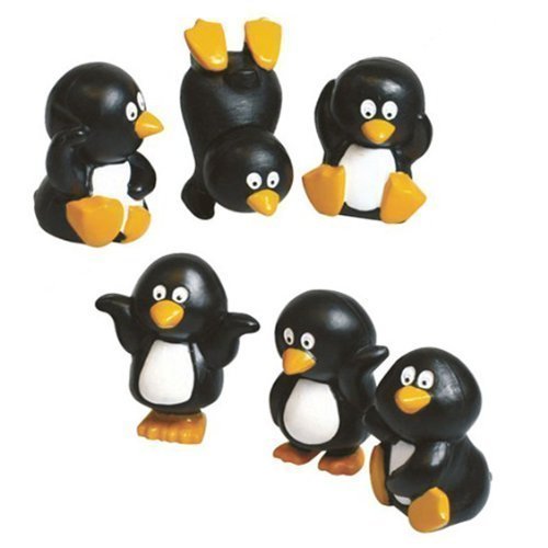 Tortenaufsatz Weihnachten Figur Pinguin sortiert 40mm Packung mit 6 von Culpitt