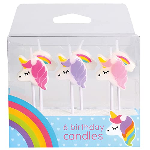 Unicorn Cake Candles - 6 candles von Culpitt