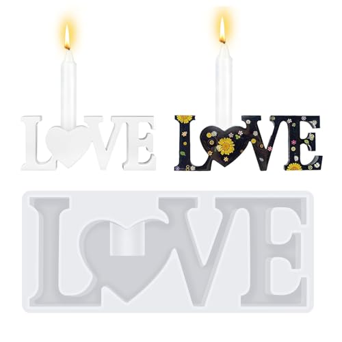Cumdel Silikonformen Gießformen Kerzenhalter LOVE Gießform Kerzenhalter Beton Gießform zum Gießen Epoxidharz Formen für Handwerk DIY Dekoration Cumdel Silikonformen Gießformen Kerzenhalter LOVE Gießform Kerzenhalter Beton Gießform zum Gießen Epoxidharz Formen für Handwerk DIY Dekoration von Cumdel